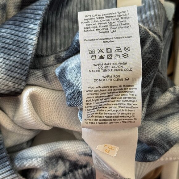 Jack & Jones 100% Cotton Men’s Sweater Tie Dye Size Medium Crewneck Casual NWT - Picture 12 of 15